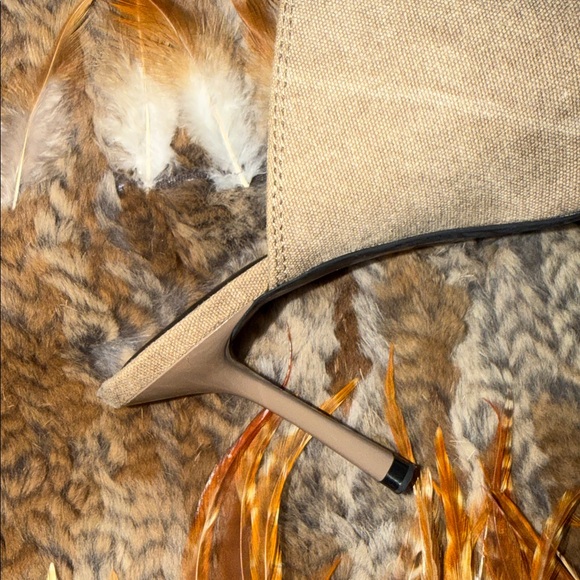 ZARA | High-Heeled Lace Up Mules - Picture 7 of 8